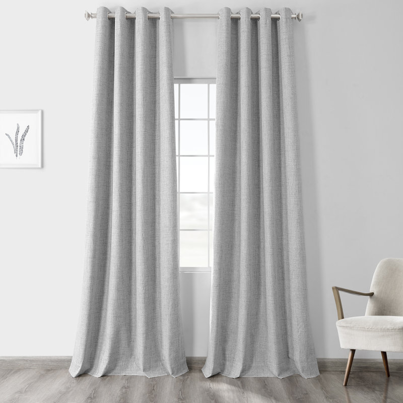 Rideaux occultant 100% occultant et isolant Bodwar, Gris millénaire, 50 po x 108 po