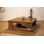 Solid Wood Floor Shelf Coffee Table with Storage