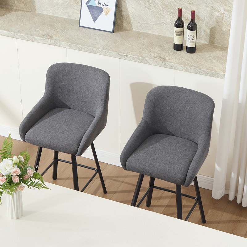 Tabourets de comptoir rembourrés polyvalents de 26 pouces - Idéal pour les îlots de cuisine et les bars à domicile