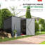 Lockable Galvanised Steel Bike Shed