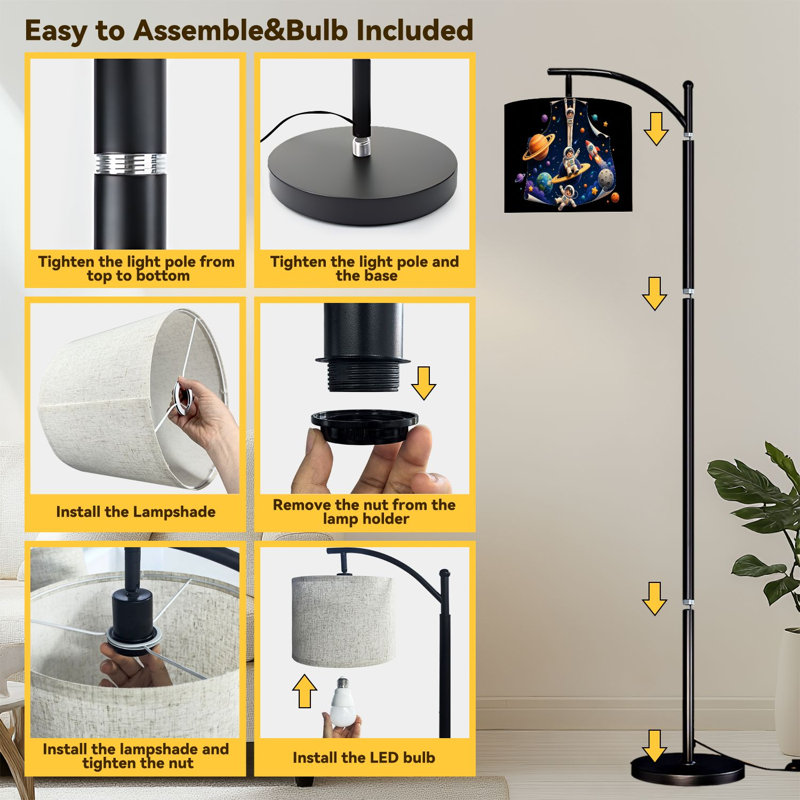  Lampe sur pied Arc Astronauts