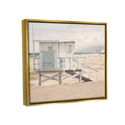 «Lifeguard Hut On Beach» encadré sur toile par Marcus Prime