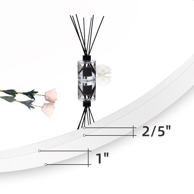 Miroir d'appoint mural Eren, 35,75 po x 35,75 po, Blanc