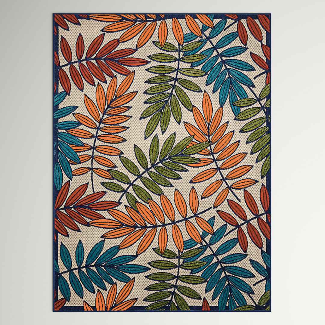 Eaglin Floral Indoor Rug Freeport Park® Rug 