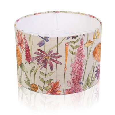 22cm H Cotton Drum Pendant Shade ( Screw On )