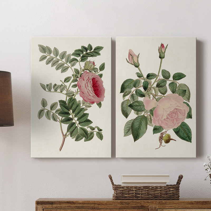 Toile tendue rose I-Premium Gallery, H 18 po x l 12 po