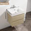 Meuble-lavabo mural avec lavabo en résine