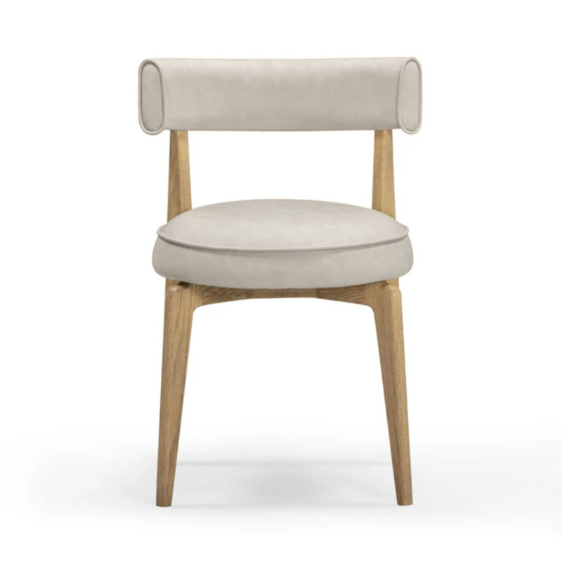 Chaise en cuir Saddle Performance Vegan, Beige
