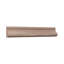Moulure à capuchon de base en bois massif de teinte de bois franc massif D16 5/8 po x l 1 3/8 po x L 96 po.-96930549