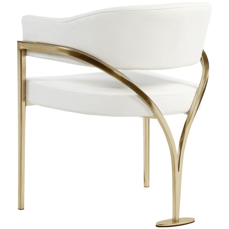 Izzik 18.9'' H Upholstered Armchair, Gold