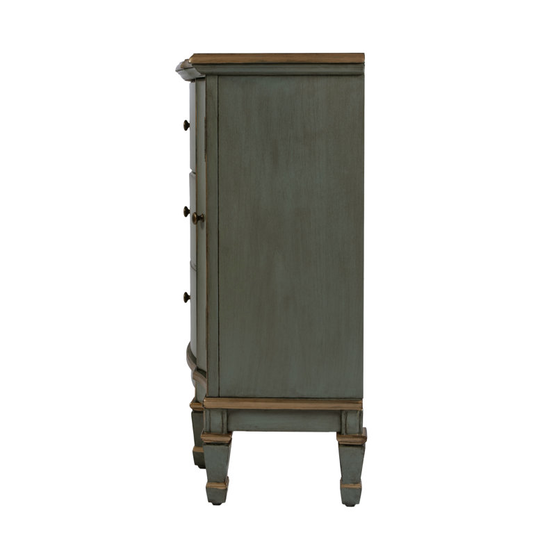 Heckscherville 32'' Tall 2 - Door Accent Cabinet, Pastel Green
