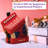  Hey Play Kids Accordion With 10 Key Buttons, Red