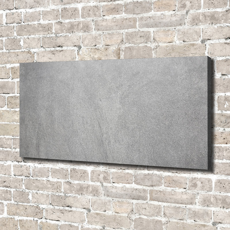 Grey Wall - No Frame Print on Canvas