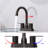 Oil Rubbed Bronze Rv Bathroom Faucet With 2 Handles. Modern Sink For 2/3 Hole. Solid Brass Plastic Construction, Stainless Steel 30 Minutes Installation Method Procedure-121617418