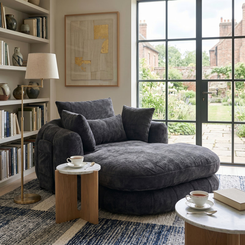 1 Seater Cotton Blend Sofa