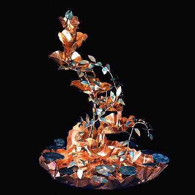 S-Curve Handcrafted Floor Fountain