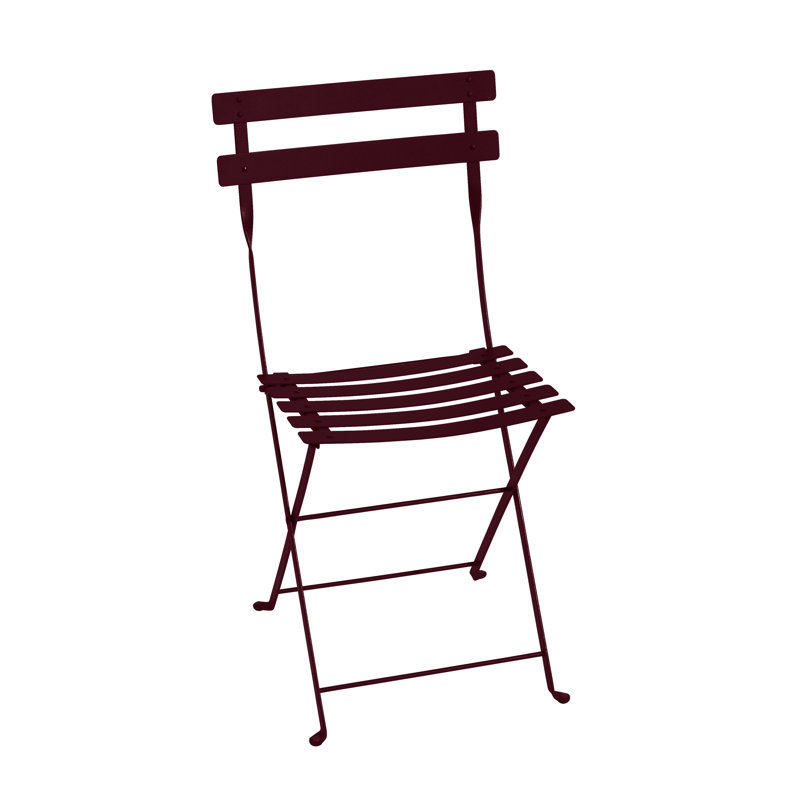 Chaise bistro en métal, Cerise noir