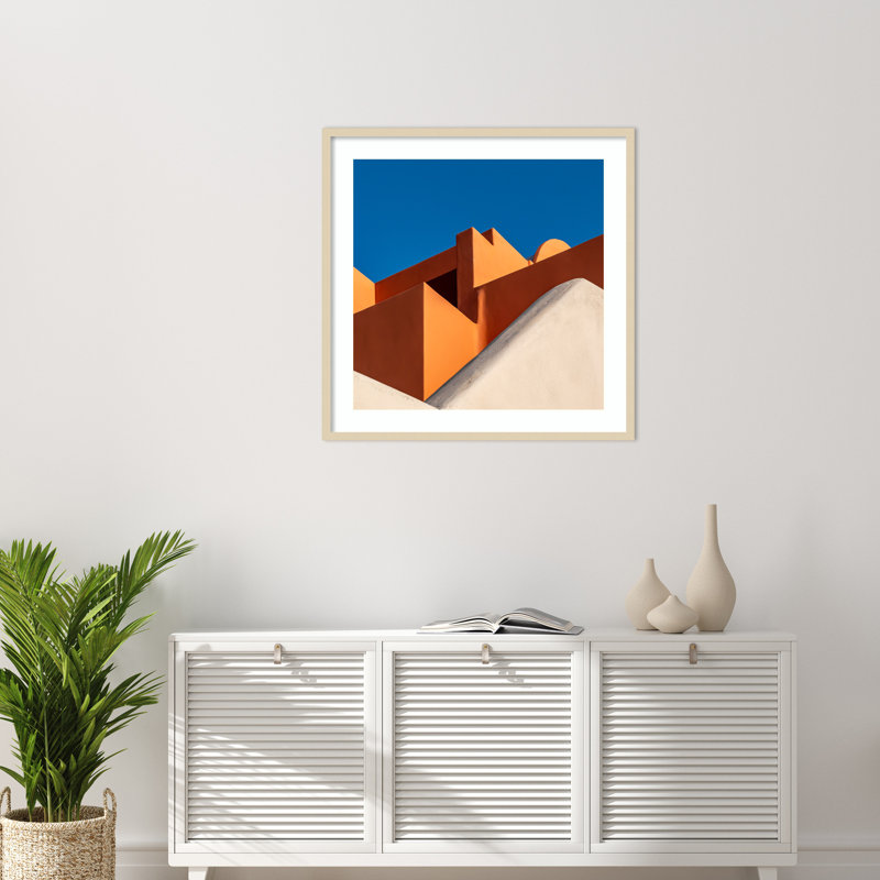 «The Color Orange» par Markus Auerbach, impression sur bois encadrée, H 33 po x l 33 po