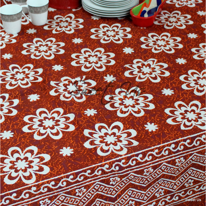 Nappe en coton 70x104, Rouille / orange