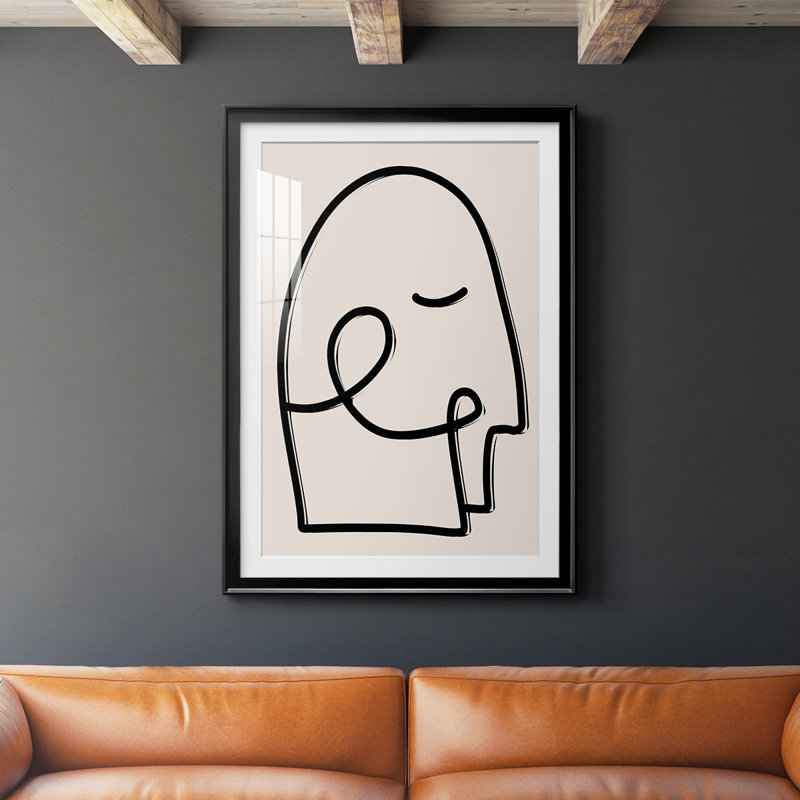 «Face It I», reproduction encadrée de qualité supérieure, prête à être accrochée, H 42,5 po x l 30,5 po x P 1 po, Noir