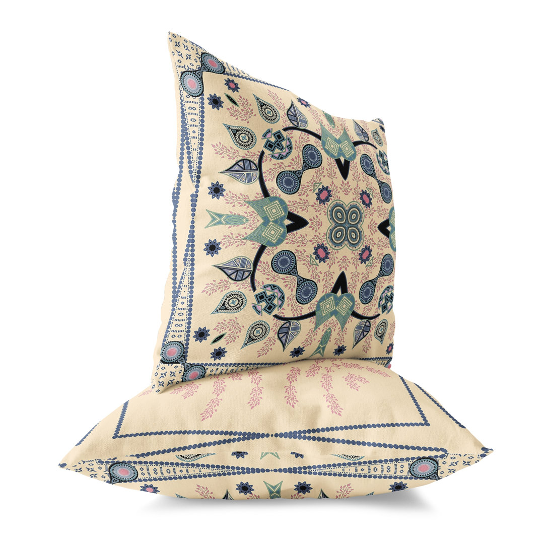 Vine Visions Indoor / Outdoor Floral Square Cushion mit Füllung