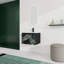 Meuble-lavabo simple 24 po avec plateau en céramique Darrent