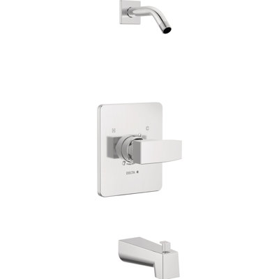Ensemble de robinets de douche Modern 14 Series, ensemble de garniture de douche, ensemble de robinets de douche, poignée de douche, chrome (pomme de douche et valve non incluses)