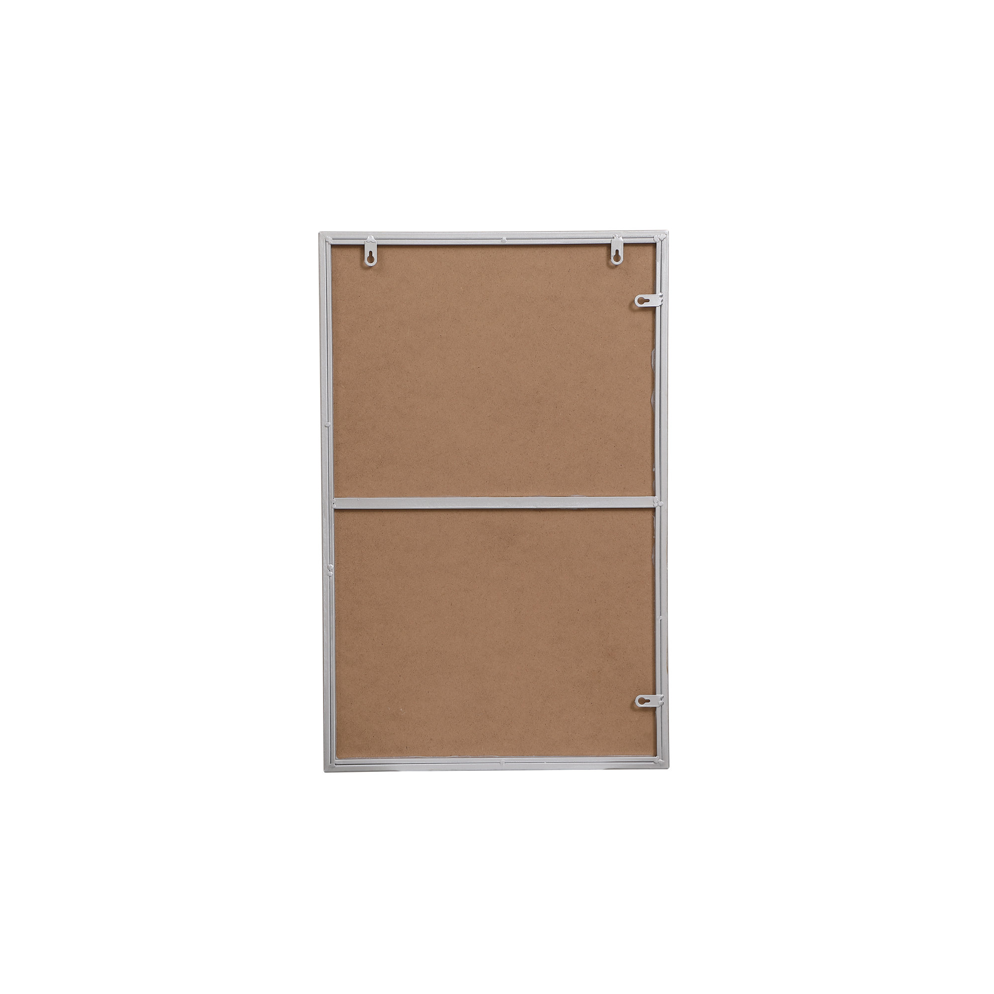 Sabine Metal Rectangle Wall Mirror, 18" x 28", Silver