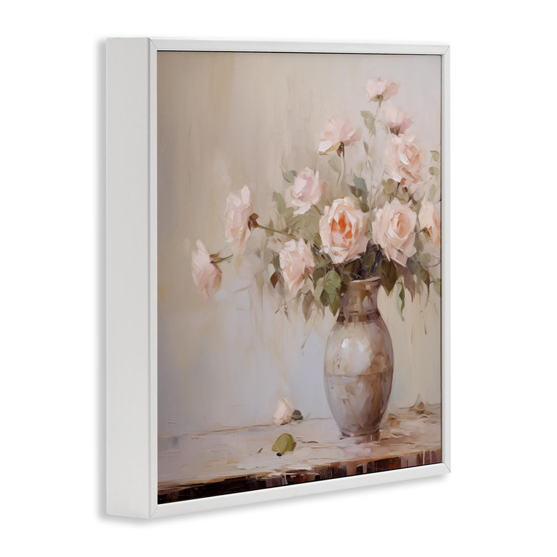 Giclée romantique encadrée, design par Arlington Prints, H 12 po x l 12 po, Estampe numérique encadrée blanc bord de mer