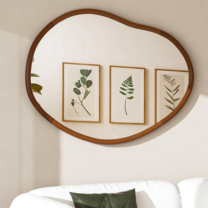 Atharva Solid Wood Novelty Wall Mirror, 110cm x 74cm