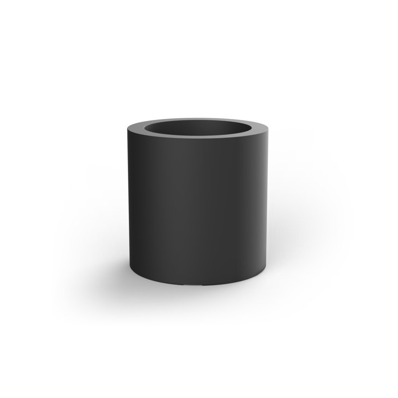 Cilindro Resin Pot Planter, Steel, 16.25" H x 15.75" W x 15.75" D
