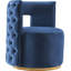 Fauteuil d'appoint pivotant en velours Demetric-92297924