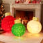 Ensemble de 3 décorations de Noël éclairées pour l'extérieur, rouge / jaune / vert