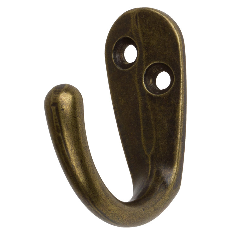 Wall Mounted Coat Robe Hook, Antique Brass