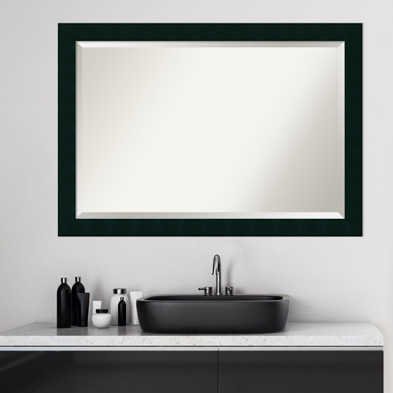 Miroir décoratif biseauté rustique Hastings, H 28,12 po x l 40,12 po