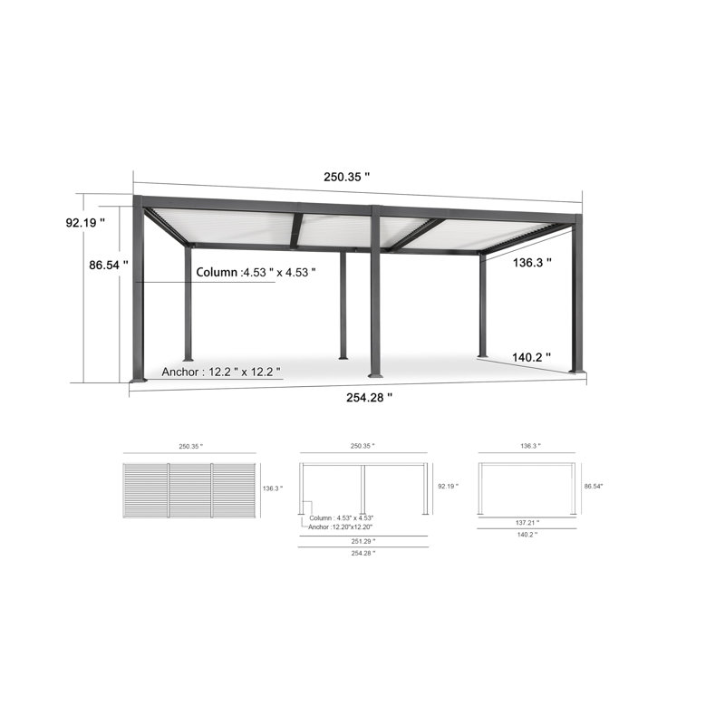 Purple Leaf Adjustable Louvered Pergola with String Lights White Sun Shade Roof Patio Pergola for Deck Backyard Garden