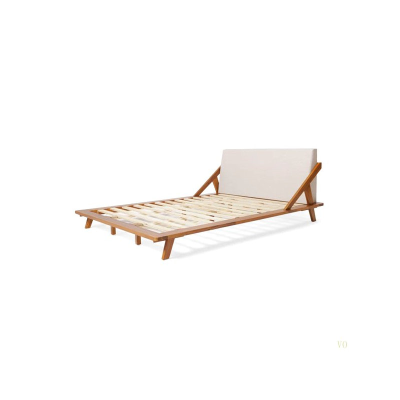 Lit plateforme tapissier Breonca (Grand lit)