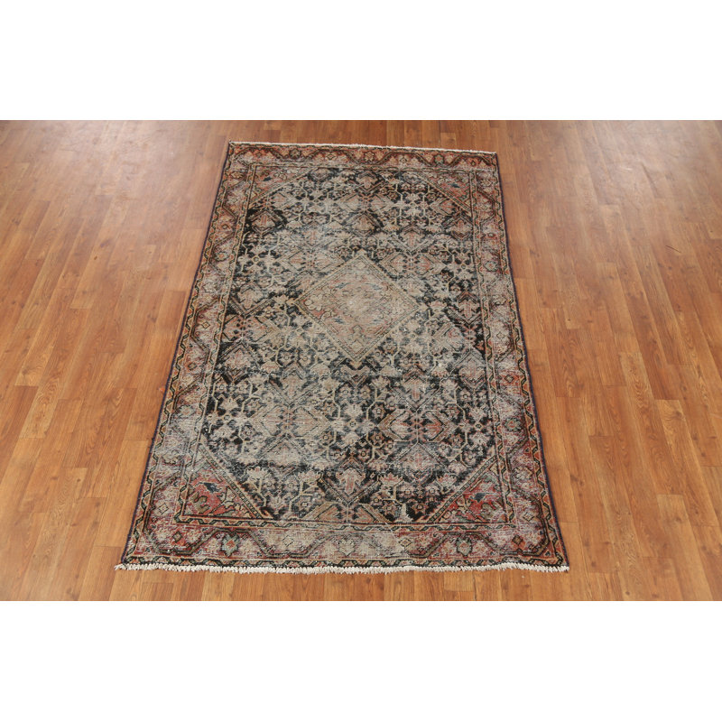 Tapis traditionnel antique géométrique 4 x 7