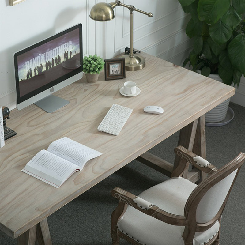 Ensemble de table simple en bois massif de style américain, H 29,5 po x L 86,6 po x l 39,3 po