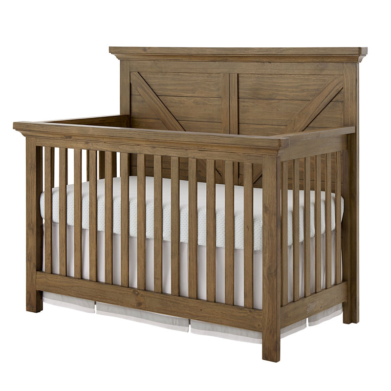Lit de bébé Aceline, Brun récolte
