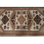 Tapis rétro, tapis Oushak, tapis décoratifs beige 3,4 pi x 6,2 pi, tapis turc, tapis de chambre à coucher