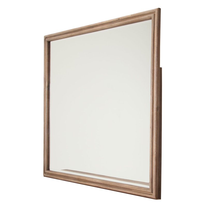 Hudson Ferry Solid And Engineered Wood Flat Wall Mirror