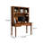 Retro Rectangular Brown Solid Wood Writing Desk-353285269