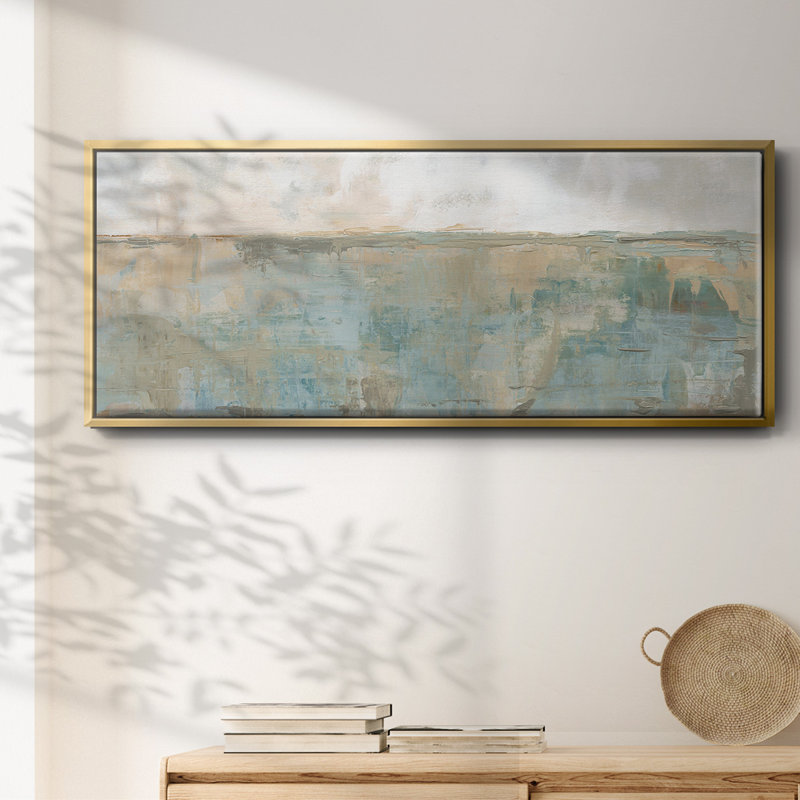 Distant Fields- Framed Canvas, 8" H x 20" W