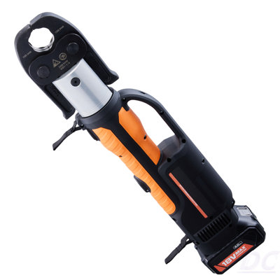 Pro Press Tool, 18V Electric Pipe Crimping Tool For 1/2" To 2" Copper Pipes, Press Tool Kit With 6 Pro Press Jaws, 2Pcs 4AH Battery, Fast Charger & Carrying Case