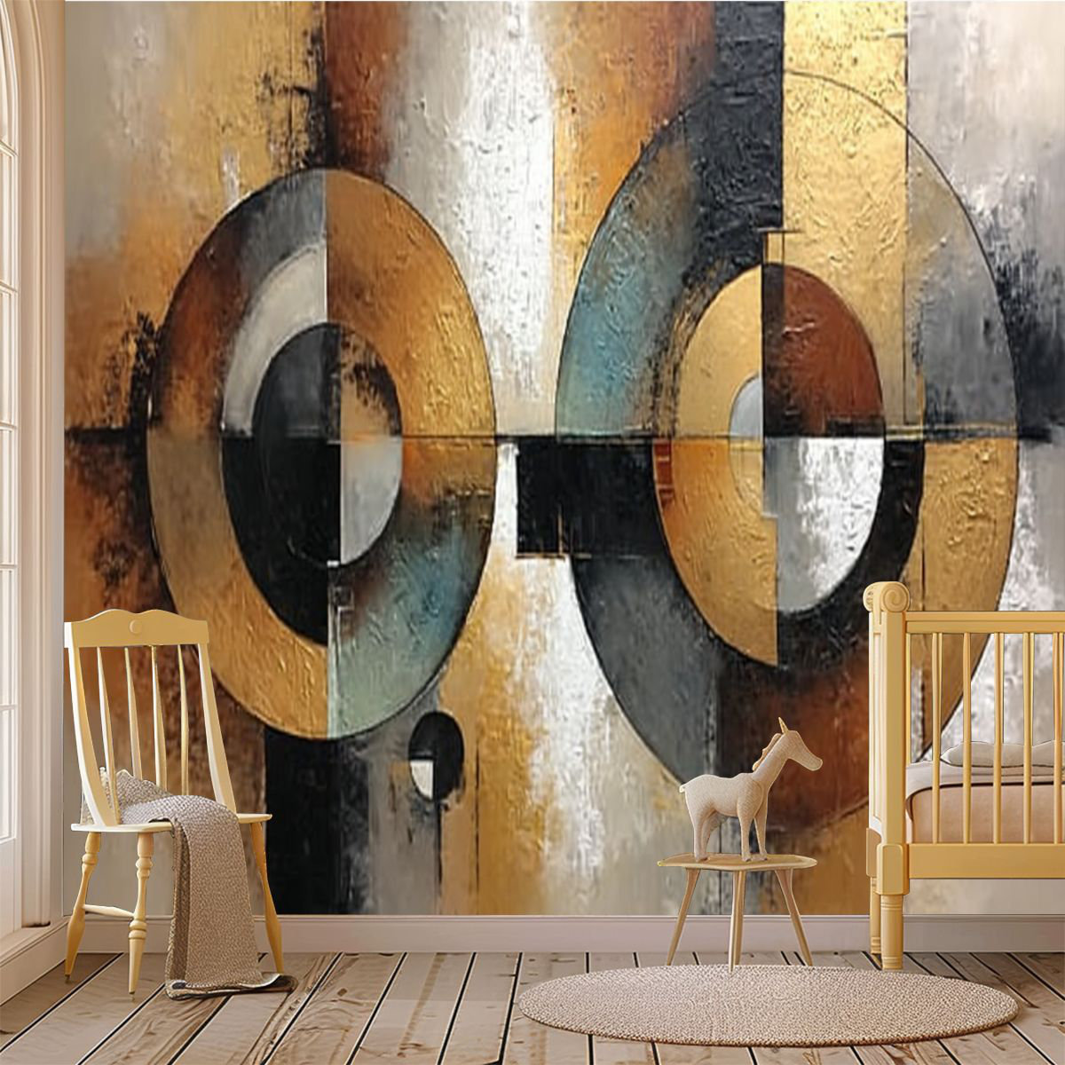 Latitude Run® Peel and Stick Wallpaper Wall Mural Abstract Modern ...