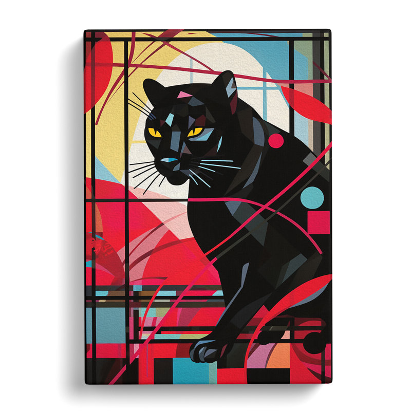 Panther Constructivism No.2 - No Frame Print, 50cm H x 35cm W x 3cm D