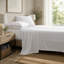 Ensemble de draps en satin de coton 300 fils avec broderie élégante-138533826-138533823