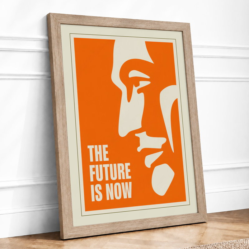 The Future Is Now Modern - Print, Oak, A3 - 42.0 x 29.7 cm