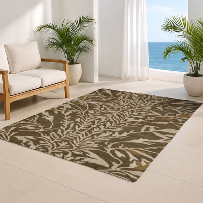 Tapis d'intérieur et d'extérieur brun Nature